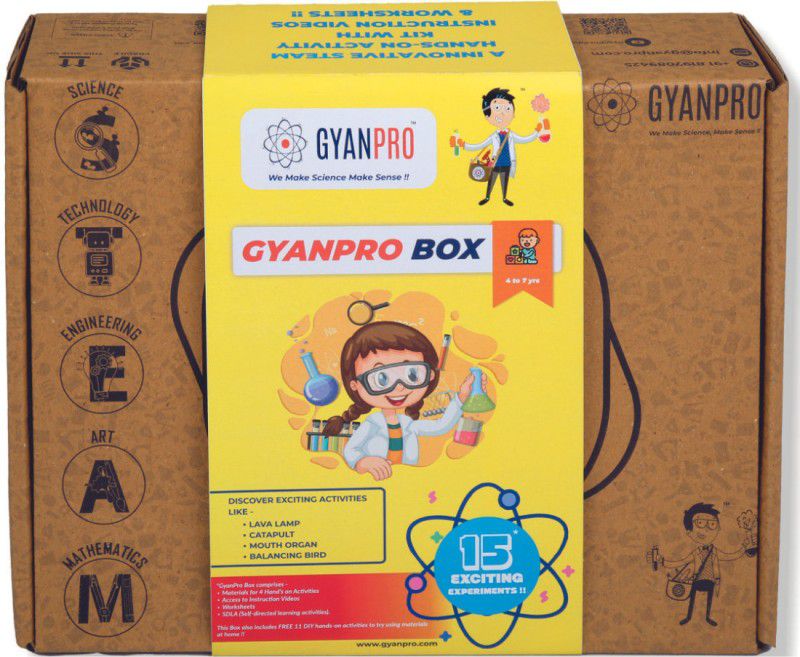 GyanPro 15 in 1 Science Activity Kit 4 to 7 Years Age  (Brown)