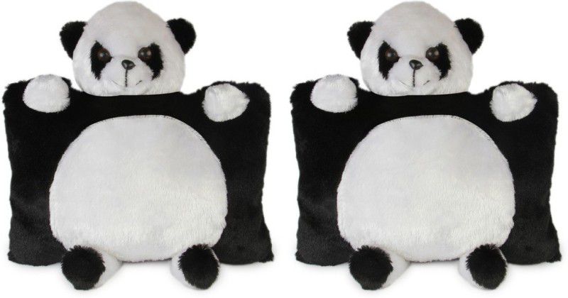 Deals India Deals India Panda Pillow (40 cm) (set of 2) - 40 cm  (Multicolor)
