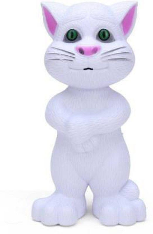 AT COLLECTION Talking Tom Intelligent Touch Musical Recording Grey Cat  (White)