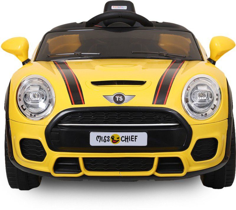 Miss & Chief Cooper 12 V Car Battery Operated Ride On  (Yellow)