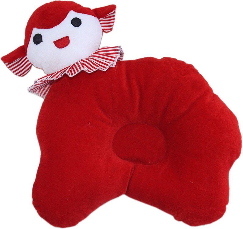 AMARDEEP Baby Stuffed Toy Red Goat Baby Pillow 28*29cms - 29 cm  (Red)