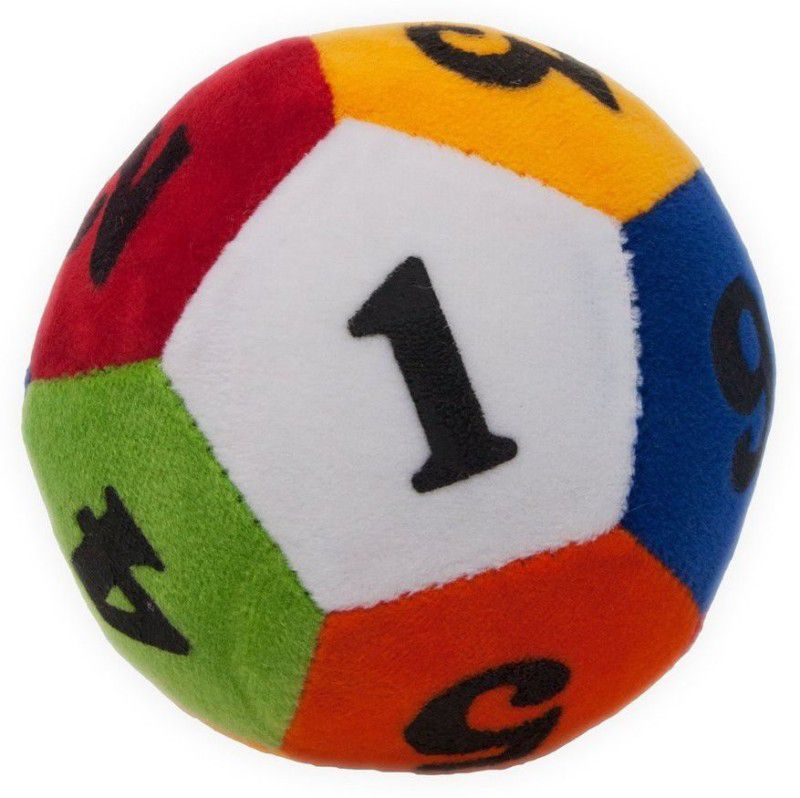 Deals India Deals India Numeric soft toy ball - 12 inch  (Multicolor)