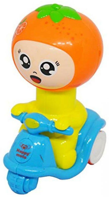 Gedlly Non-Toxic Fruit Orange Push & Pull Along Colorful Press and Go Toy O05  (Multicolor)