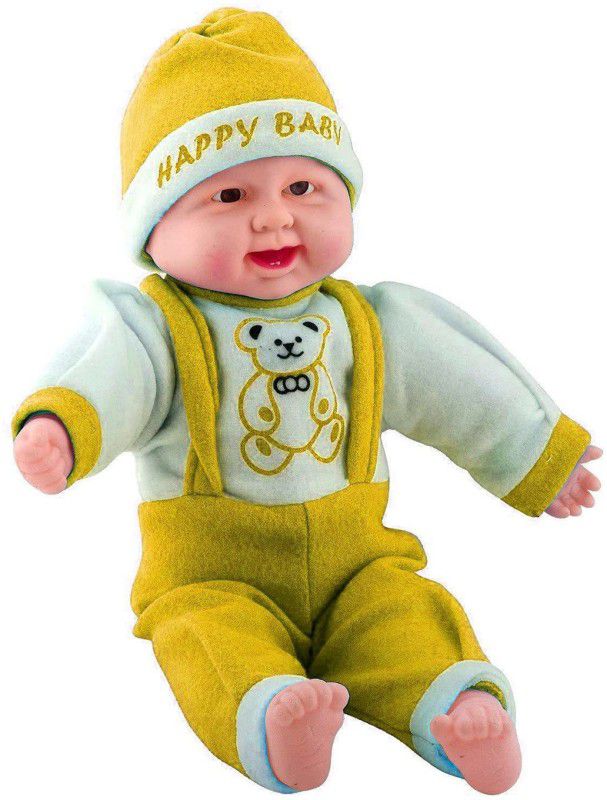 kanha collection Happy Baby Stylish Laughing Doll, Indoor & Outdoor Playing  (Yellow)