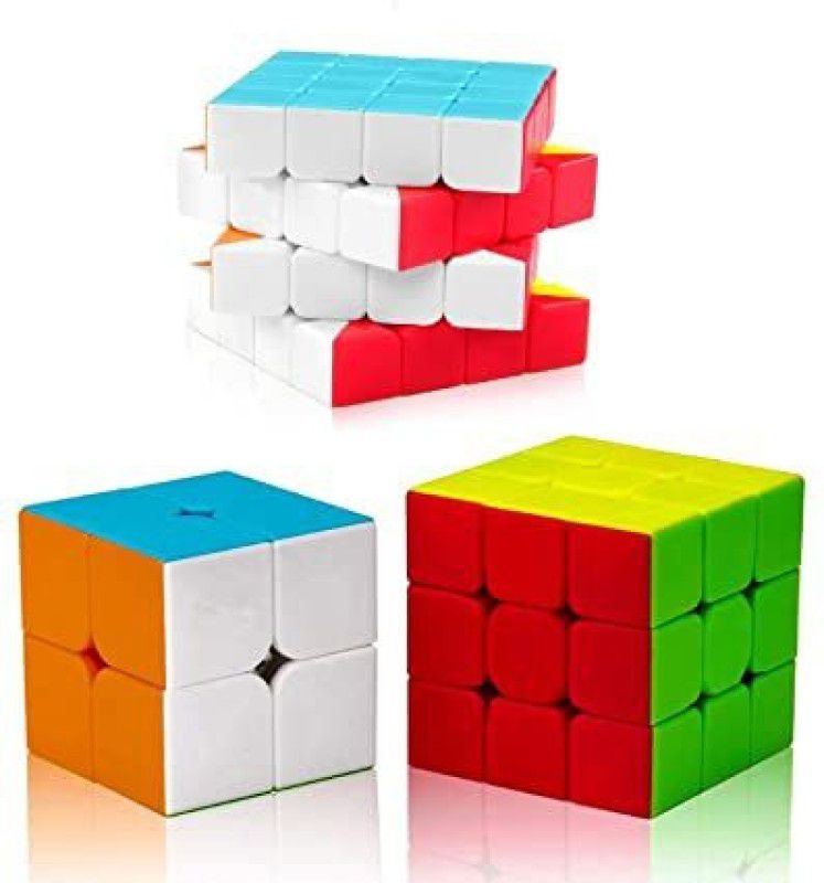 mayank & company Cube Combo Set Of 2x2 3x3 4x4 high Speed Stickerless Puzzle Cube  (1 Pieces)