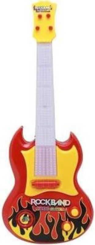 Dream bigger collection Rock Band Music and Light Guitar For Kids  (Multicolor)