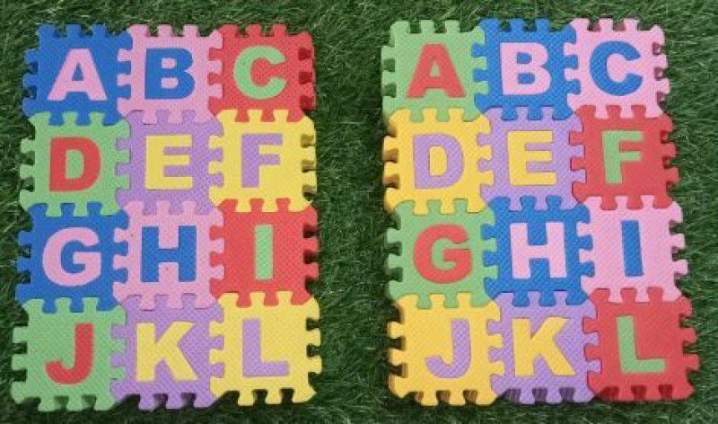 Vinayak 36 Pieces ABC Puzzle Alphabet Floor mat for Kids-Pack of 2 (Multicolor)  (36 Pieces)