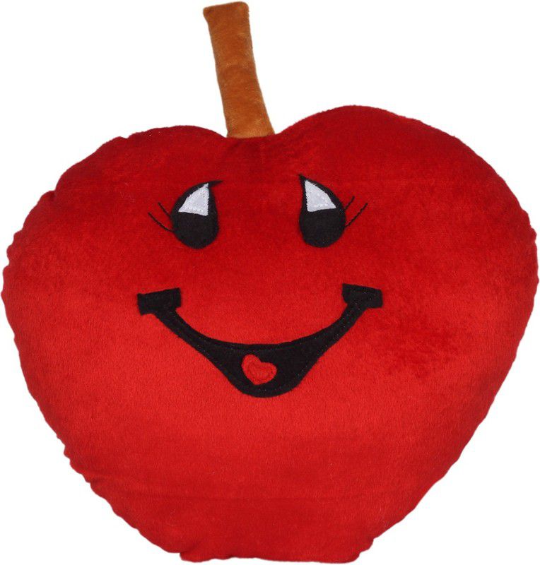 Miss & Chief Apple Fruit Soft Toy Premium Pillow - 14 inch  (Red)