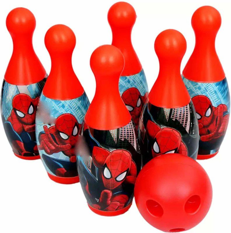SHIVAY FASHION Bowling Set with 6 Pins and 1 Ball for Kids - Multicolour Bowling