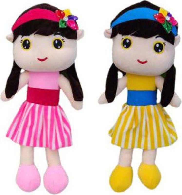 Fun Zoo Cute Huggable Beautiful Sofia Doll Stuffed Soft Toy for kids/Girls/BIRTHDAY GIFT - 58 cm  (Pink & Yellow)