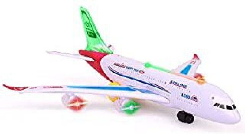 CTC CREATION Toy Battery Operated Aeroplane Toy for Kids with Light and Sound  (Multicolor, Pack of: 1)