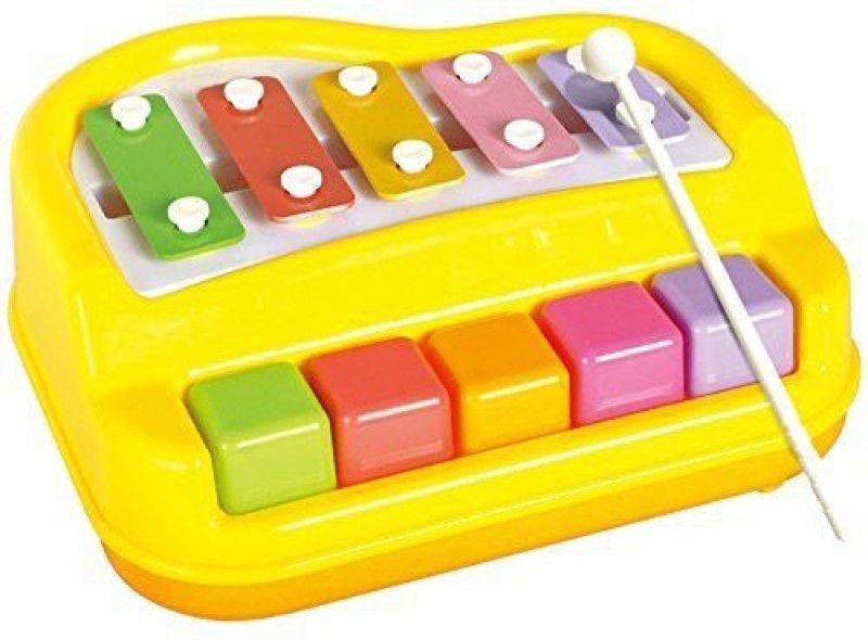AR Kids Toys Musical Xylophone and Mini Piano, Non Toxic, Non-Battery  (Multicolor)