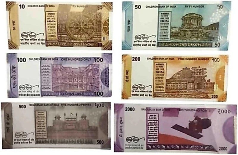 imtion ( 90 Each x 4 = 360 Nakli Note ) Playing Indian Currency Dummy Notes for Fun Paper Kids churan wale Note (( nakali Note 100,200,500,2000 ) Nakli Note Gag Toy