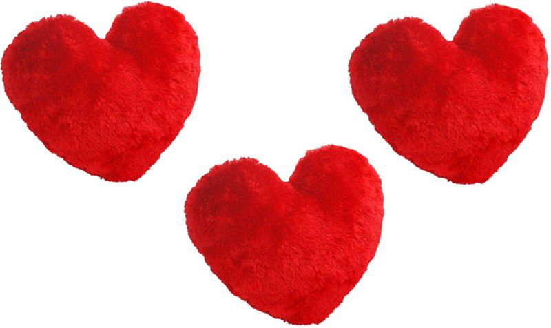 Saugat Traders Heart Pack of 3 - 11 cm  (Red)