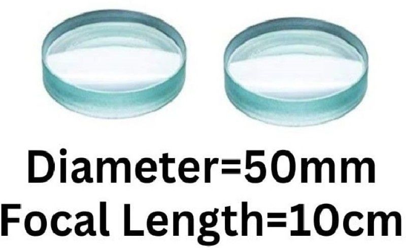 ERH India 2 Pcs Concave Lens Diameter-50 mm / 2 inch Focal Length 10 cm Telescope  (White)