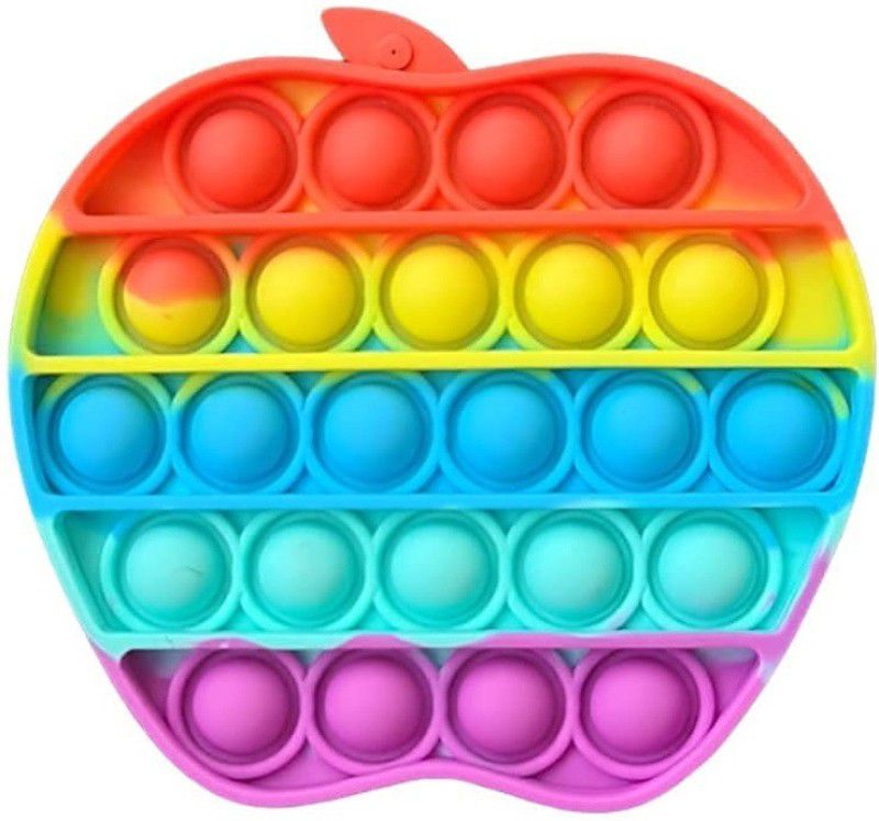 MSSMKD Lw pop it Fidget Toys, pop it Fidget Toy Set | pop its Fidget Toys, Fidget Toys pop it Rainbow, pop it Toy, | poppit Fidget Toy, Rainbow pop it, Push pop Bubble Fidget Toy-(APPLE)  (Multicolor)