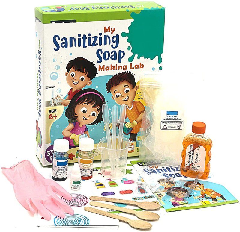 HOME SMART My Sanitizing Soap Making Lab, Fun Educational DIY Activity Toy Kit, for Kids  (Multicolor)