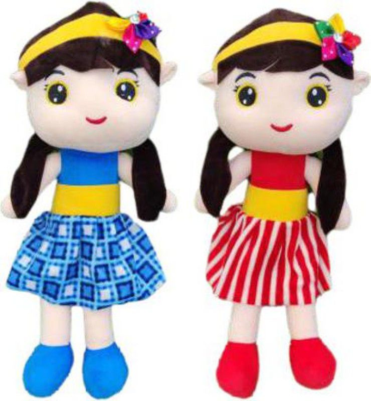 Fun Zoo Cute Huggable Beautiful Sofia Doll Stuffed Soft Toy for kids/Girls/BIRTHDAY GIFT - 50 cm  (Blue & Red)