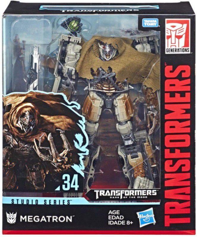 TRANSFORMERS Toys Studio Series34Leader Class Dark of the Moon MovieMegatron with Igor Action Figure - Kids Ages 8 and Up, 8.5-inch  (Multicolor)