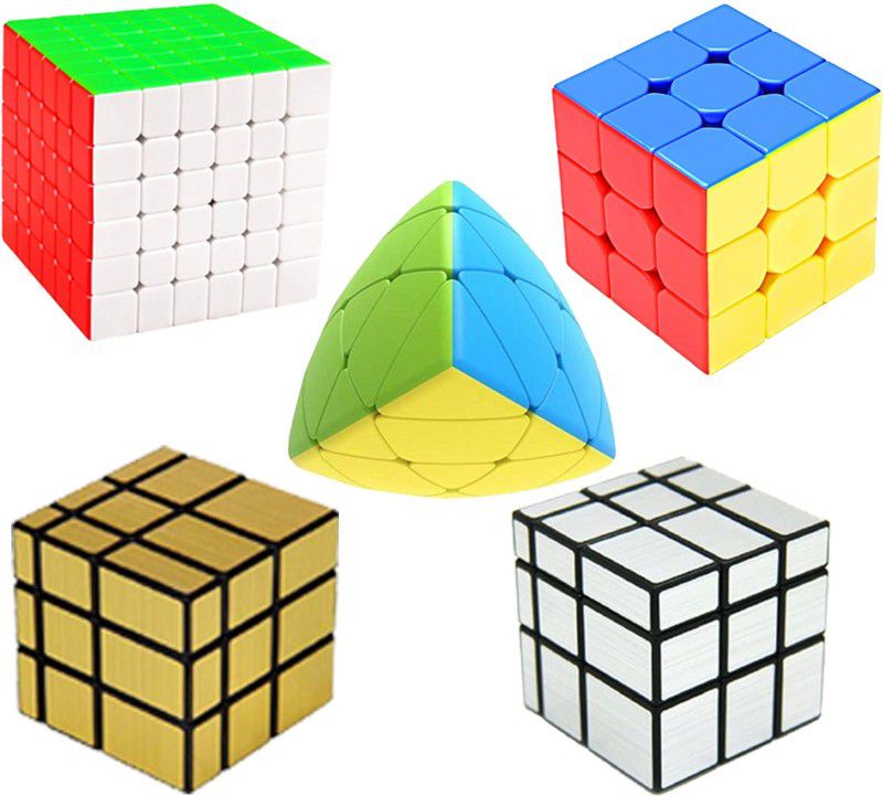 Vaniha Cube Combo of 3X3,6X6,Gold Mirror,Silver Mirror,Mastermorphix High Speed Cube  (5 Pieces)