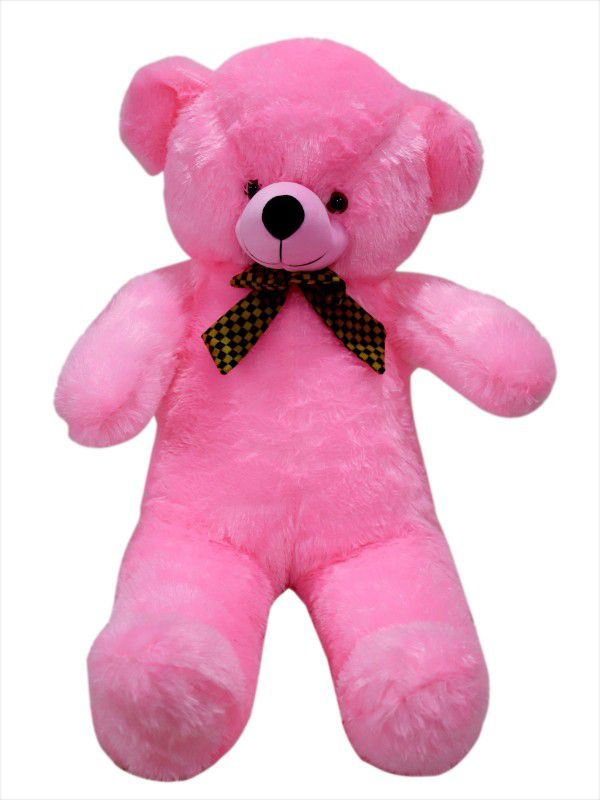 PHOTOHUB 4 feet pink long standing Teddy bear for Love and very beautiful Birthday gift - 129.5 cm (Pink) - 129.5 cm (Pink) - 129.5 cm (Pink) - 129.5 cm  (Pink)