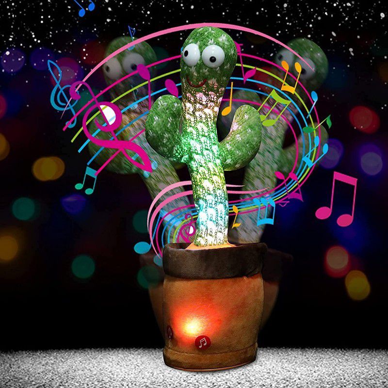 geutejj Cactus Toy Talking Cactus Plant Plush Toy Dancing Cactus 081  (Green)