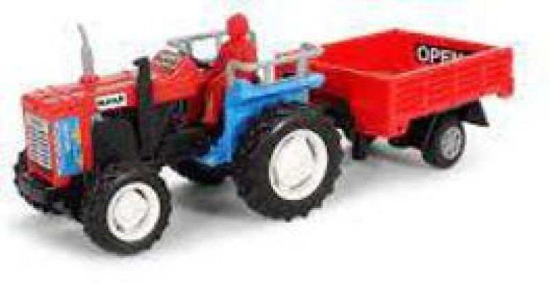 apna pull back push back tractor trolley model of tractor  (Multicolor, Pack of: 1)