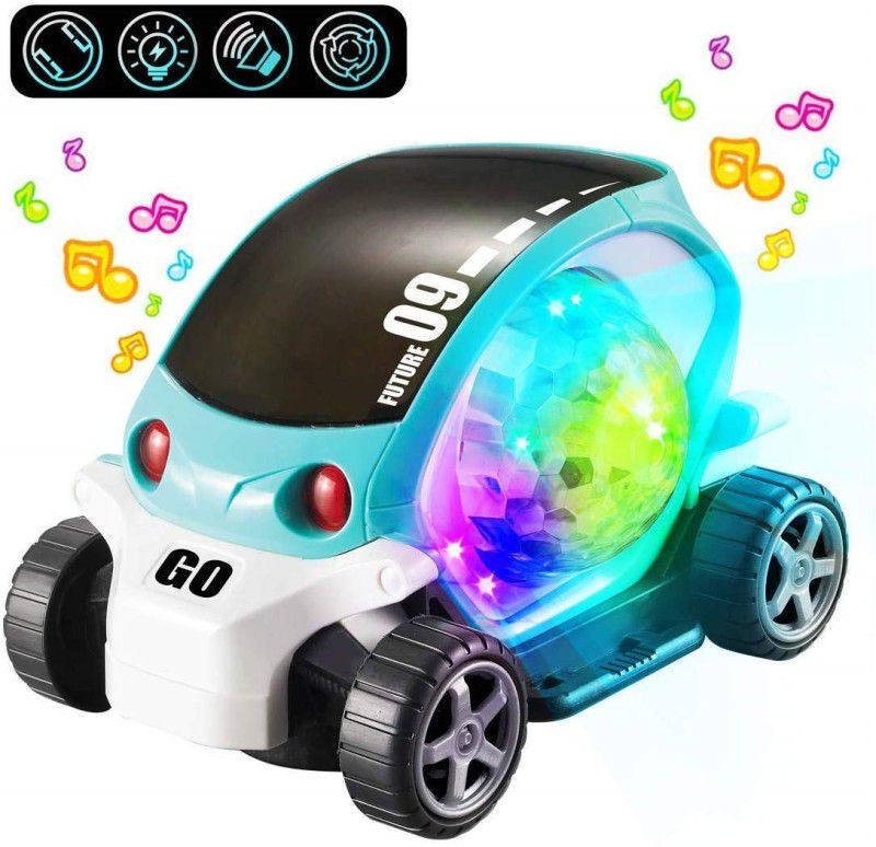 Globular 09 Future Car Stunt Car 360 Degree Rotating Toy  (Multicolor)