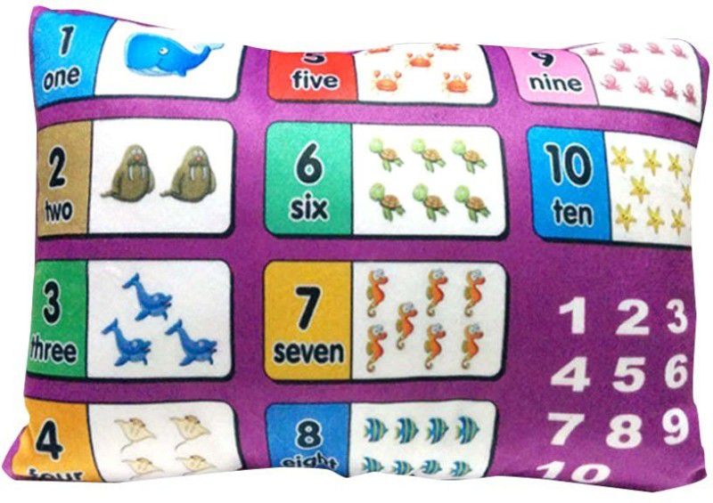 Deals India Educational Pillow Numbers - 15 inch  (Multicolor)