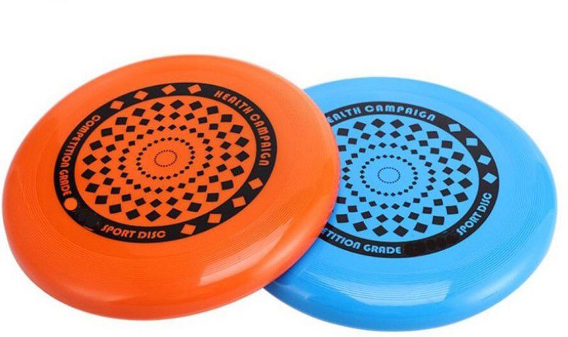 EmmEmm Pack of 2 Pcs Multicolored Flying Disc Frisbee for Gaming/Picnic/Fun/Excercise Frisbie & Boomerang