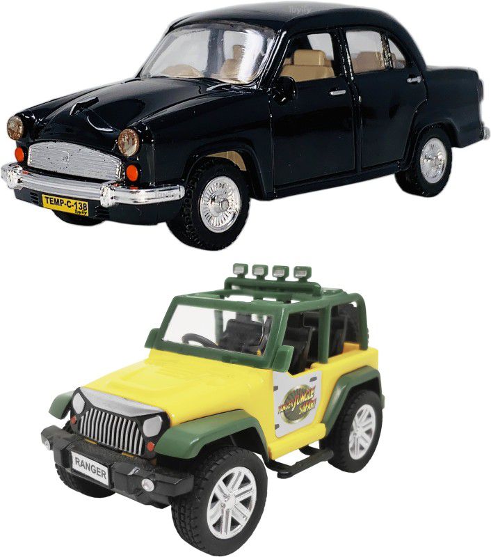 Wishmaster Set of 2 Combo Ambassador + Jungle Safari Toys for Kids  (Multicolor, Pack of: 3)