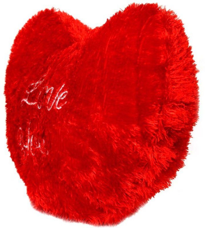 Deals India Valentine Jumbo Red Heart Cushions - 18 inch  (Red)