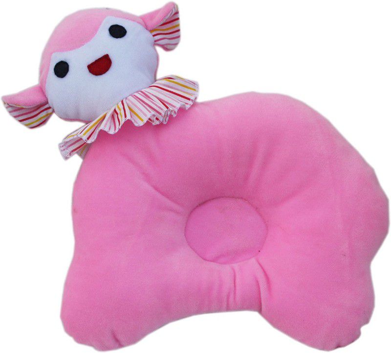 AMARDEEP Baby Stuffed Toy Pink Goat Baby Pillow 28*29cms - 29 cm  (Pink)