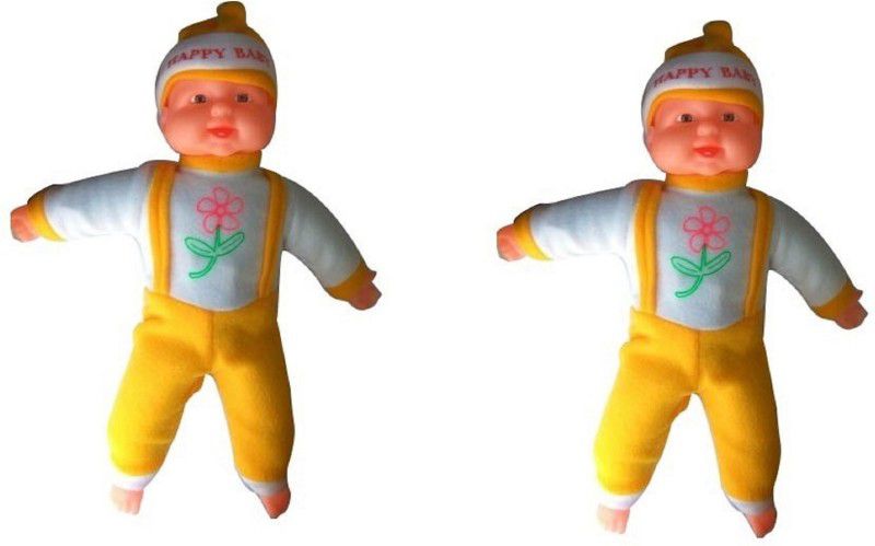 KANCHAN TOYS Laughing Adorable Baby For Kids Pack of 2  (Multicolor)