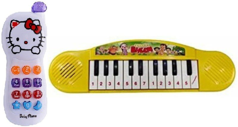KANCHAN TOYS mini piano and musical phone combo pack toy for kids  (Multicolor)