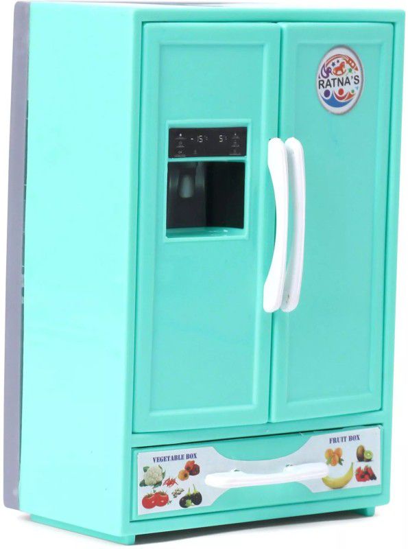 Ratnas Refrigerator Miniature Toy For Kids Play House (Size Small Green 1672)