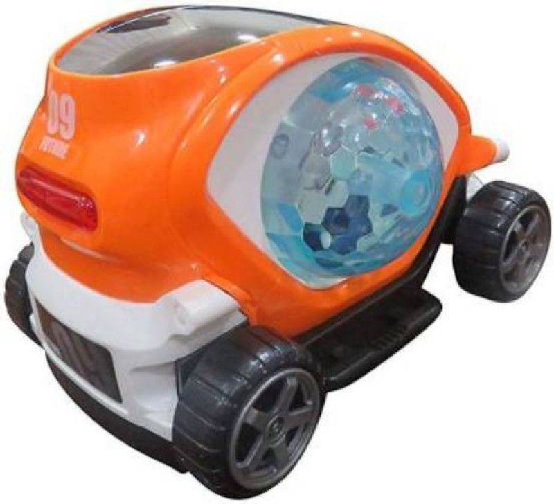 SALEOFF Future Musical Car Rotate 360° with Flashing Light & Music with Multicolor Lighting  (Multicolor)