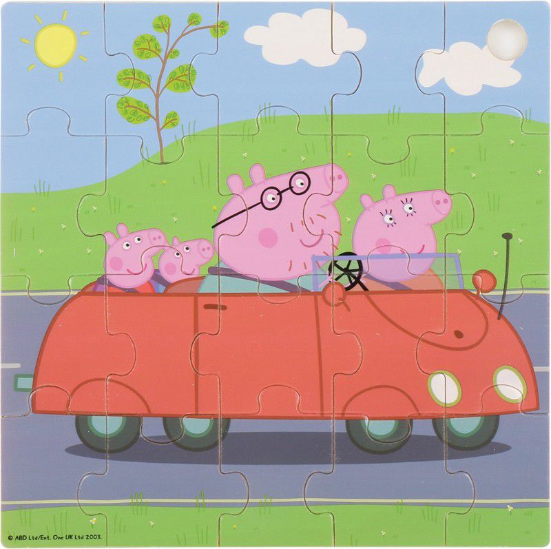 SIMBA Peppa Pig Car Jigshaw Eichhorn  (21 Pieces)