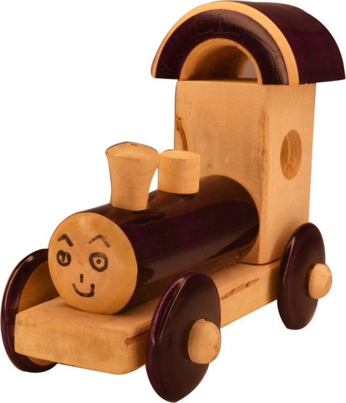 Santarms Handcrafted Wooden Toy Train Engine (Brown)  (Brown, Pack of: 1)