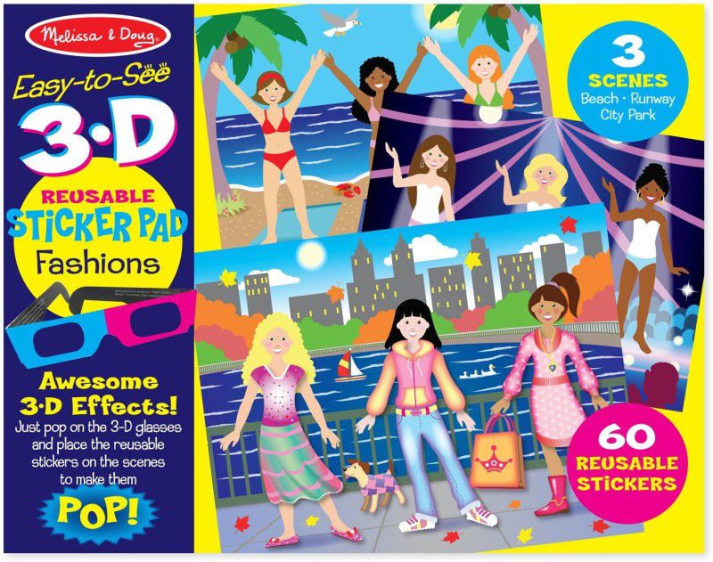 MELISSA & DOUG Easy to See 3D Fashions Puzzle  (12 Pieces)
