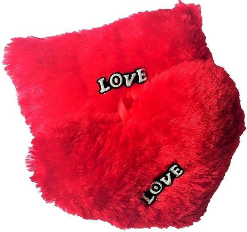 ARC Soft Heart with Pillow Medium size toys Combo for Kids 100% Safe product - 35 cm  (Red)