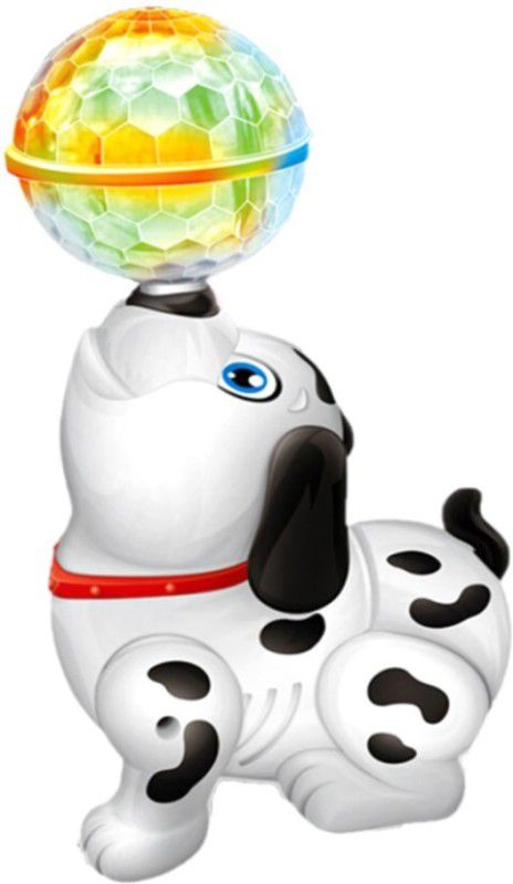 ToyGalaxy Dancing Dog with Music Flashing Lights  (White)