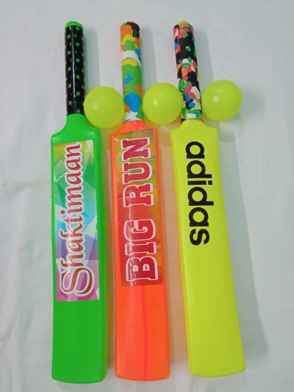 DURGA JI PLASTIC SUPER 3 PCS BAT BALL CRICKET COMBO Cricket Bat