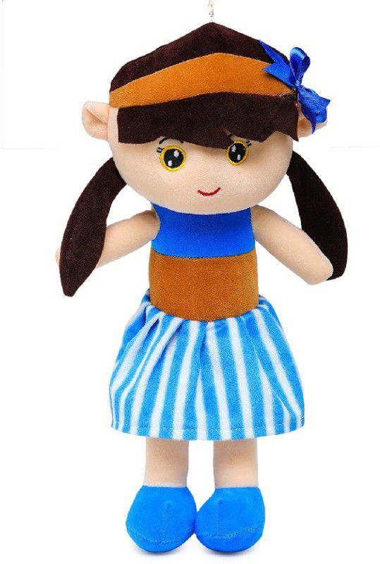 Liquortees Soft Doll with Boots Stuffed toys - 30 cm  (Blue)
