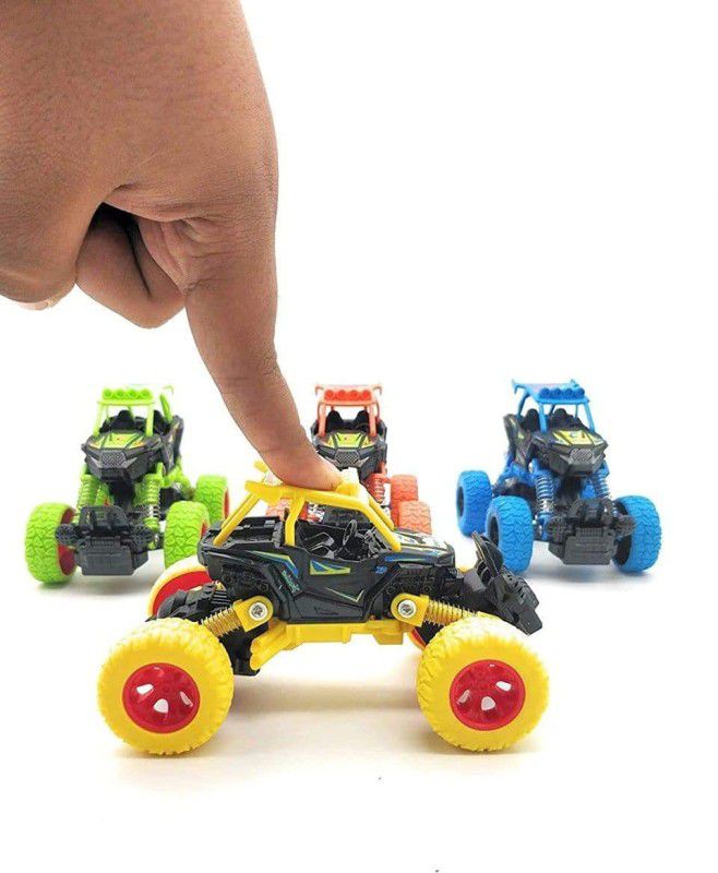 DIKUJI ENTERPRISE Pull Back Mini Rock CAR Plastic Unbreakable Vehicles Set - Push and Go Crawling Toy | Pull Back Car Truck Toy Set | Friction Cars for Kids (Peck of 1)  (Multicolor, Pack of: 1)