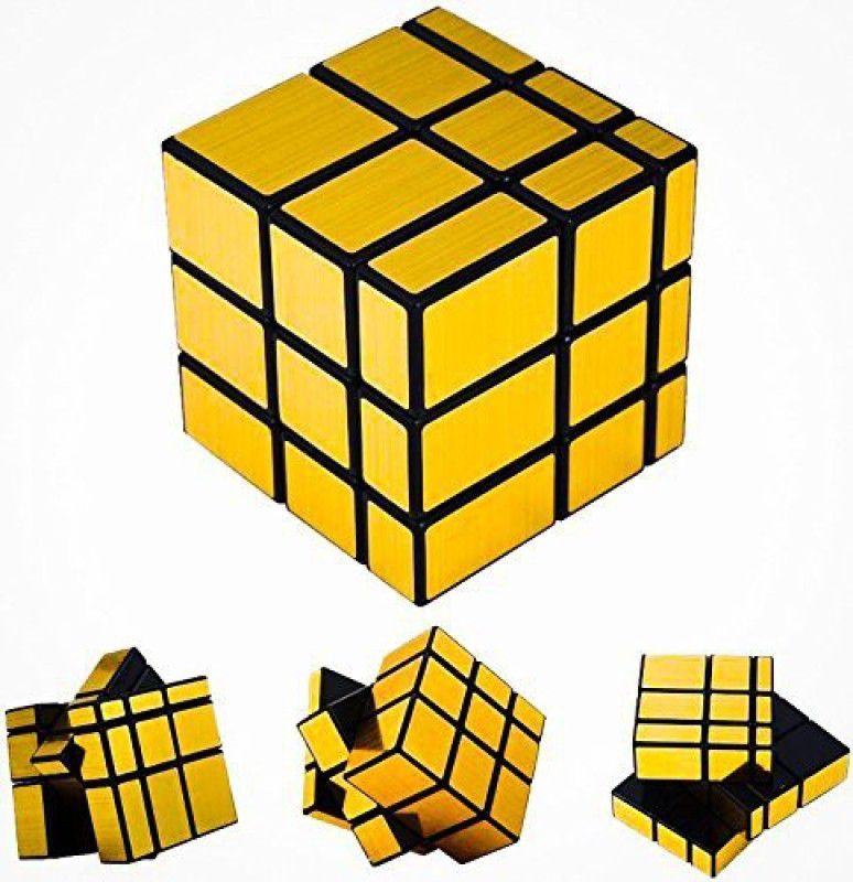 Basha mall Mirror Cube 3x3x 3 Cube High Speed Gold Mirror Magic Cube  (1 Pieces)