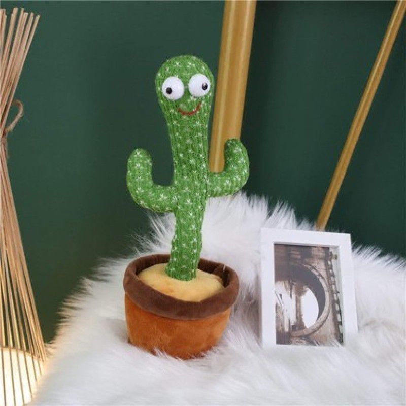 FASTFRIEND Engrossing Dancing Cactus Talking Wiggly Repeating Cactus Toy The Cactus Repeat  (Green)