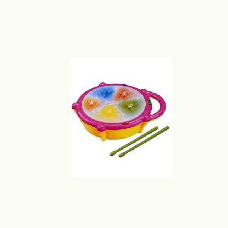 Just97 Flash Drum Set With Music And 3D Lights_47  (Multicolor)