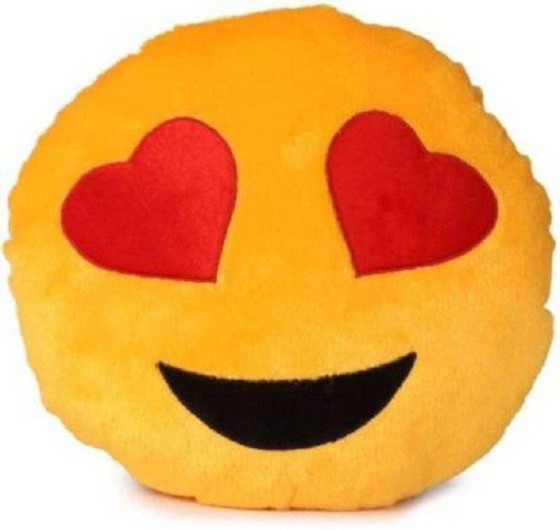 BestLook Emoji Pillow Decorative Cushion Pack of 1 (Yellow) - 20 cm  (Yellow)