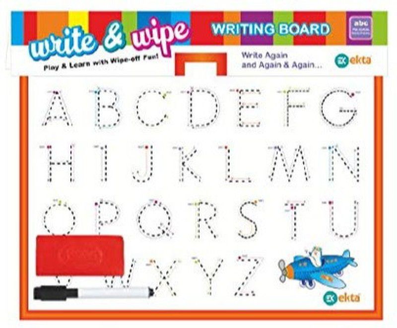 Pepino Special Happy Slate 2 In 1 Writing & Learning Slate With Chalk And Marker  (Multicolor)